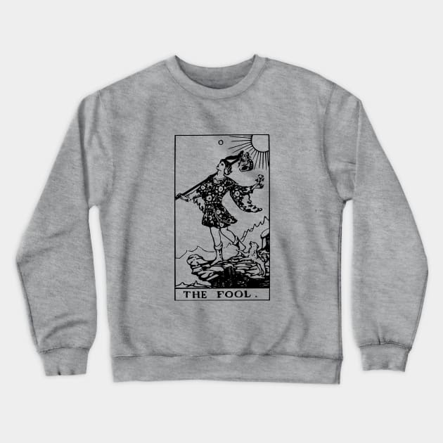 Tarot the fool Crewneck Sweatshirt by cypryanus